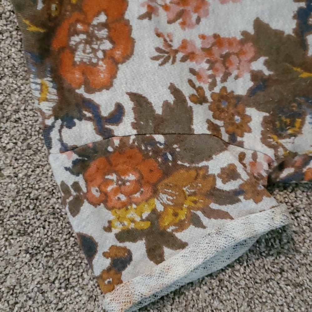 Rare Anthropologie Saturday Sunday Terry Short Sleeve Top with Cute Back Medium - Picture 3 of 9